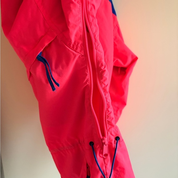 Vintage COLUMBIA pink windbreaker shell jacket Medium men lots of zippers - Picture 8 of 8